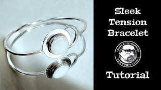 Making A Sleek Tension Bracelet A Silversmithing Tutorial [upl. by Jammie420]