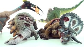 4 cool dinosaurs  Dead Triceratops Stegosaurus corpse Ichthyovenator and Quetzalcoatlus [upl. by Nnylyar901]