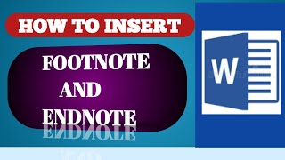 How to Insert Footnote and Endnotes in Microsoft Word [upl. by Mlawsky705]