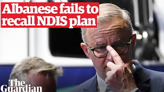 Anthony Albanese fails to list the six points from Labors NDIS plan [upl. by Ttelrats771]