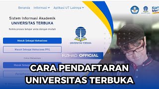 Cara Pendaftaran UNIVERSITAS TERBUKA [upl. by Purington930]