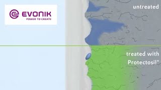 Wie Protectosil® Hydrophobierungsmittel wirken  Evonik [upl. by Idnahc]