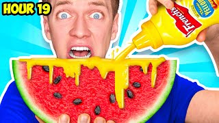 Craziest EATING CHALLENGES SHOCKING I Spent 100 Hours Eating Weird Food Combinations People Love [upl. by Scarito969]