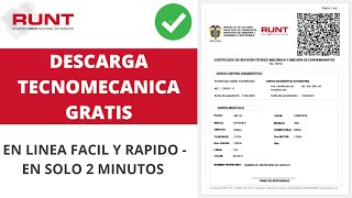 DESCARGA Copia Digital de TECNOMECANICA en Linea GRATIS de Carro o MOTO [upl. by Oterol518]