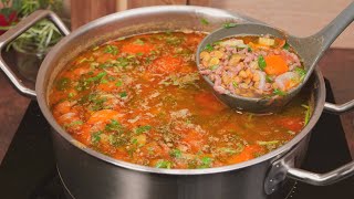 Köstliche türkische Suppe Haben Sie schon einmal so eine türkische Suppe mit Linsen gekocht [upl. by Ahsek]