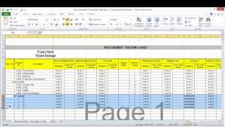 Lesson 7 part 4 Create procurement tracking log [upl. by Aina]