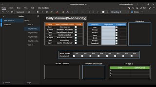 Onenote Video With Steps On Creating Monthly To Yearly Planner Inside OneNote App [upl. by Cate151]