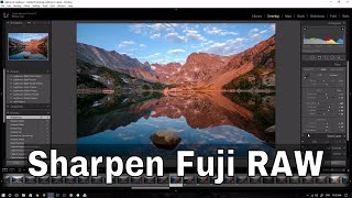 How I sharpen Fuji RAW files without wormy artifacts  Fujifilm tip [upl. by Tirrag]