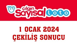 Çılgın Sayısal Loto Çekiliş Sonuçları 1 Ocak 2024 [upl. by Kincaid806]