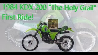 1984 KDX 200 First Ride [upl. by Akived]