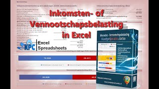 Inkomsten of Vennootschapsbelasting berekenen in Excel ✅ [upl. by Eldred]