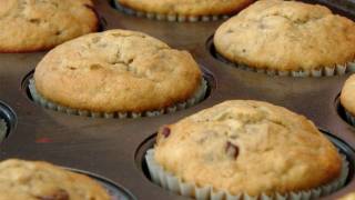 Banana and Chocolate Chip Muffin Recipe  by Laura Vitale  Laura in the Kitchen Ep 131 [upl. by Harned303]