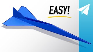 How to Make an EASY Jet Paper Airplane that Flies REALLY Fast — Concorde Tutorial [upl. by Enilhtak]