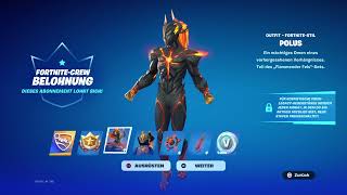 Fortnite Crew Paket Oktober 2024 – Polus Outfit Vulkanklinge amp Mehr [upl. by Brendon631]