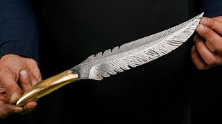 This feather is able to cut off even metal A knife that will definitely grab all the attention [upl. by Imat]