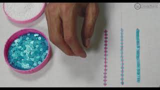 Hand Embroidery Tutorial for Beginners  How to sew sequins [upl. by Akaya]