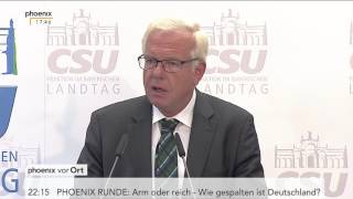 Bad Staffelstein Abschlusspressekonferenz der CSUKlausurtagung mit Thomas Kreutzer am 22092016 [upl. by Edd19]