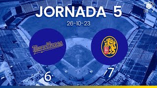 JORNADA 5 RESUMEN  Navegantes del Magallanes 6  Leones del Caracas 7  LVBP 2324 261023 [upl. by Esirec]