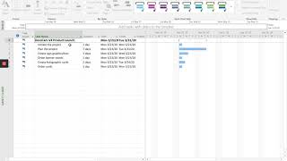 MS Project Tutorial 1  Entering activities [upl. by Nylanaj]