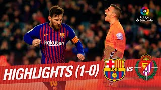 Highlights FC Barcelona vs Real Valladolid 10 [upl. by Etnuahs]