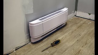 How to remove baseboard heater cover  Comment retirer le couvercle dune plinthe électrique [upl. by Diane]