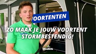 Voortent stormvast zetten  Hoe verstevig ik mijn voortent I Obelink [upl. by Candyce712]