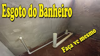 Como fazer o Esgoto do Banheiro [upl. by Ahsilahs]