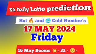 Sa daily lotto prediction for 17 May 2024  south africa daily lotto prediction [upl. by Arondell]