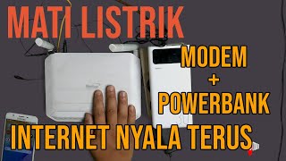 Rahasia  cara menyalakan modem router menggunakan powerbank  Internet nyala terus 24 jam [upl. by Main517]