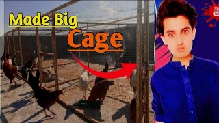 Made Big Hen Cage😳Hens k lye bara Cage banaya🥰 [upl. by Gerrit]