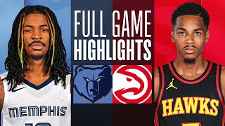 GRIZZLIES at HAWKS  FULL GAME HIGHLIGHTS  December 23 2023 [upl. by Teragramyram126]