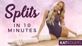 Splits Flexibility Ballet Stretches  Professional Dancer Kat Rogers How to At Home [upl. by Hallett639]