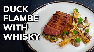 Michelin star DUCK BREAST recipe How To Flambe Duck At Home [upl. by Weaver302]