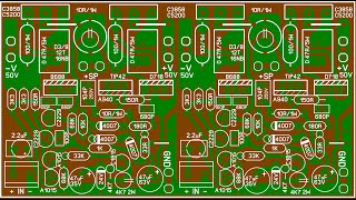 100WATT 8R 50V 70V70V audio amplifier free pcb pdf [upl. by Alameda506]