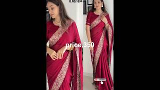 Everyday New Model Sarees Collection ✅saree fancysaree sareedraping sareelover viral shorts [upl. by Leelaj911]