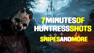 7 Minutes of Huntress Shots compilation  Dead by Daylight [upl. by Fillbert]