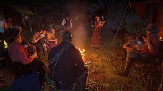 Red Dead Redemption 2  Javier and Gang singing Scene [upl. by Naylor]