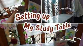 Study desk set up📚📝💻 [upl. by Yrffoeg]