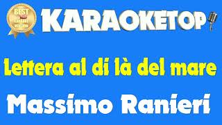 Lettera al di là del mare  Massimo Ranieri Karaoke  Base musicale con testo  Audio HQ [upl. by Erdne698]