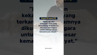 Penerapan Pasal 33 ayat 3 UUD 1945  Welfare State [upl. by Leunamesoj423]