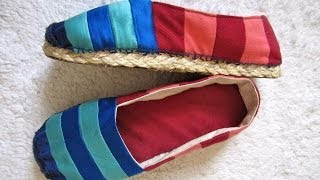 How to make Espadrilles [upl. by Merrell105]