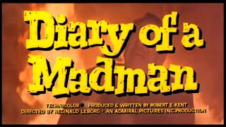 Diary of a Madman 1963  TRAILER  Vincent Price stars [upl. by Okomom978]