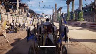 Assassins Creed Origins  Hippodrome Horse Racing Gameplay Ben Hur Trophy [upl. by Aicile]