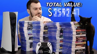 My PlayStation 5 Physical Games Collection So Far 80 Games and Total Value [upl. by Baerl]