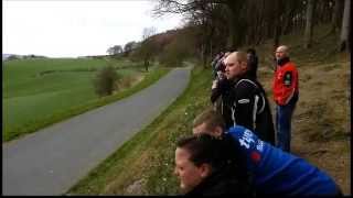 Guy Martin Power Wheelies Over Jefferies Jump Scarborough  Olivers Mount 210413 Spring Cup [upl. by Tracy180]