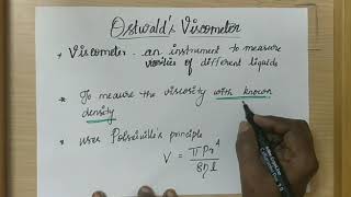 Ostwald ViscometerEngg Physics 1 unit 1Viscosity [upl. by Kolva835]