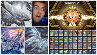 BlueEyes Deck  MASTER RANK YuGiOh Master Duel Season 21 [upl. by Elamrej349]