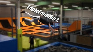 Un TRAMPOLINE PARK en Bretagne   Triple Frontflip  BREIZH JUMP PARK [upl. by Lesslie575]