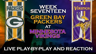 Packers vs Vikings Live Play by Play amp Reaction [upl. by Reniti]