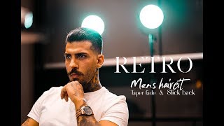 RETRO Men´s haircut  Taper fade  Méns Hair Inspiration 2018 [upl. by Maynord113]